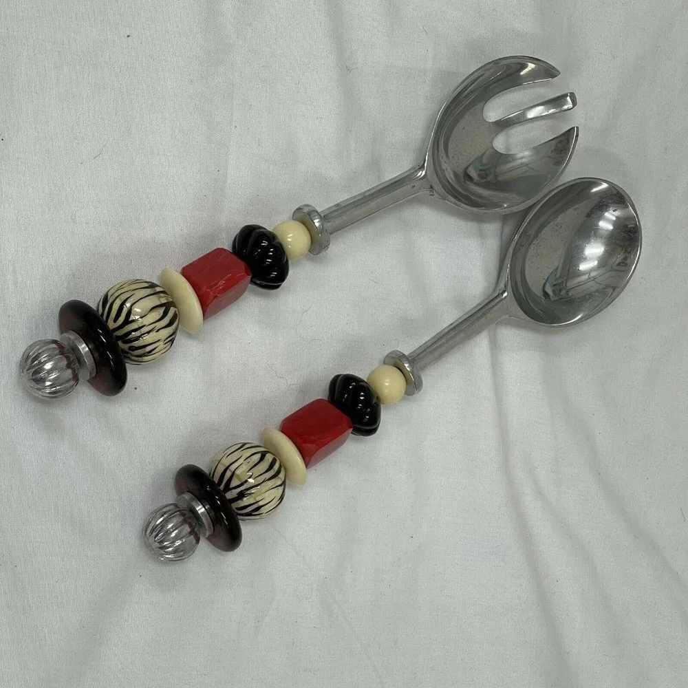 Art Glass Beaded Handle 12